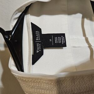 White House Black Market White Blouse